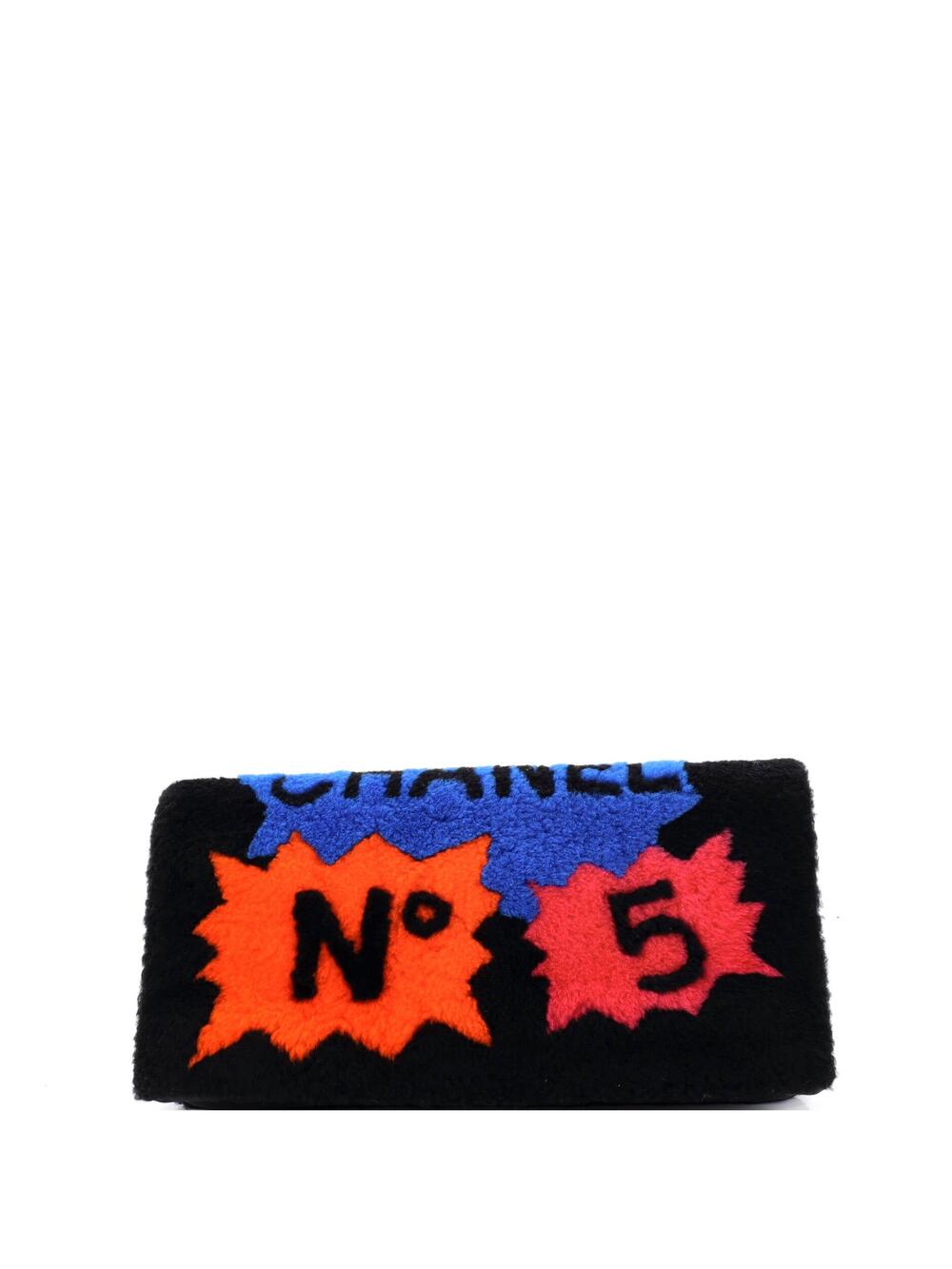 Chanel No.5 Comic Clutch Shearling #277124C37B